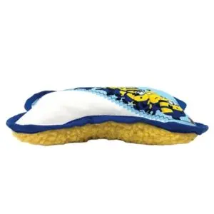 Minions hondenspeeltje canvas bot met piep blauw/wit 21 x 14,2 x 5 cm - Afbeelding 5
