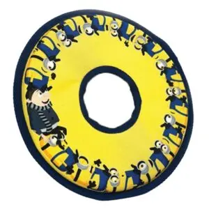 Minions hondenspeelgoed frisbee canvas geel 25 x 25 x 1,2 cm – met pieper - Afbeelding 4