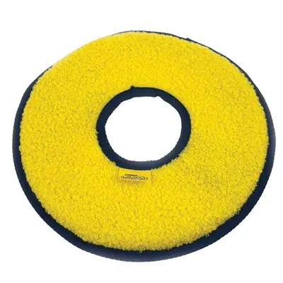 Minions hondenspeelgoed frisbee canvas geel 25 x 25 x 1,2 cm – met pieper