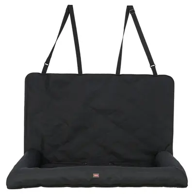 Trixie autostoel kussen dubbel zwart 95 x 50 x 10 cm – hoge randen
