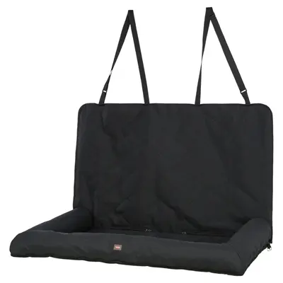 Trixie autostoel kussen dubbel zwart 95 x 50 x 10 cm – hoge randen