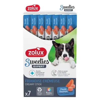 Zolux Sweeties Expert Creamy Sticks kip/zalm 7 x 14 g – hondensnack