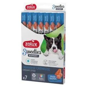 Zolux Sweeties Expert Creamy Sticks kip/zalm 7 x 14 g – hondensnack - Afbeelding 5