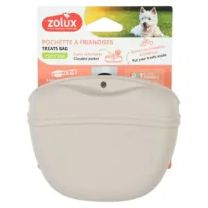 Zolux beloningszakje siliconen beige 13 x 6 x 11 cm – met magneetsluiting - Afbeelding 7