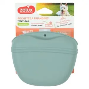 Zolux beloningszakje siliconen groen 13 x 6 x 11 cm – met magneetsluiting - Afbeelding 7
