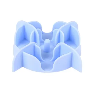 Zolux slowfeeder inzetstuk voor voerbak siliconen blauw 13,5 x 13,5 cm