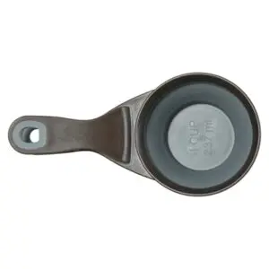 Zolux voerschep 2-in-1 met afsluitklem siliconen grijs 237 ml - Afbeelding 5