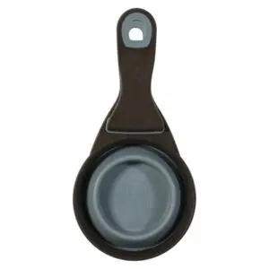 Zolux voerschep 2-in-1 met afsluitklem siliconen grijs 237 ml - Afbeelding 6