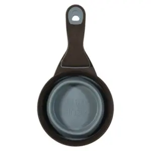 Zolux voerschep 2-in-1 met afsluitklem siliconen grijs 473 ml - Afbeelding 5
