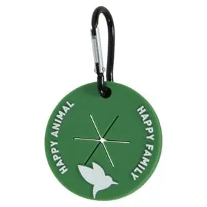 Zolux poepzakhouder met karabijnhaak groen 6 x 6 x 0,5 cm – siliconen - Afbeelding 1