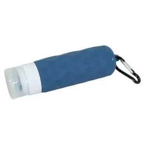 Zolux spoelfles voor hondenurine blauw 4 x 4 x 14 cm – met karabijnhaak - Afbeelding 1