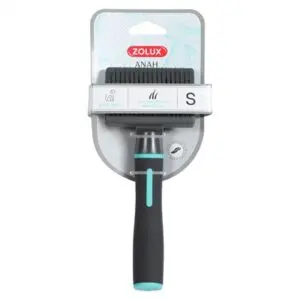 Zolux Anah slickerborstel intrekbaar S 7,5 x 5 x 18,5 cm – zwart/blauw - Afbeelding 4