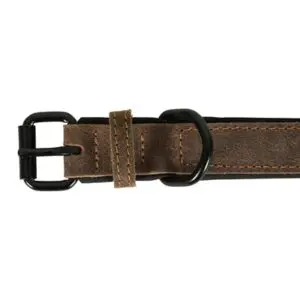 Zolux Expert halsband hond premium leer/neopreen bruin 80 x 3 cm - Afbeelding 6