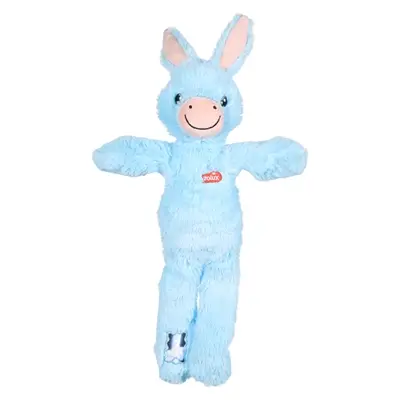 Zolux Furry Farm ezel Hassan pluche met touw blauw 38 cm – hondenspeeltje