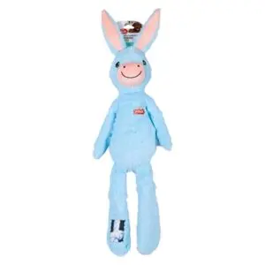 Zolux Furry Farm ezel Hassan pluche met touw blauw 69 cm – hondenspeeltje - Afbeelding 4