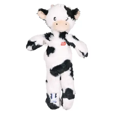 Zolux Furry Farm koe Isache pluche met touw wit/zwart 32 cm – speeltje