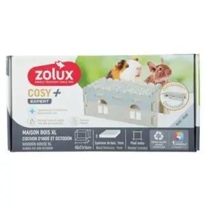 Zolux knaaghuis Cosy cavia uitbreiding hout 38 x 21 x 16,5 cm - Afbeelding 6