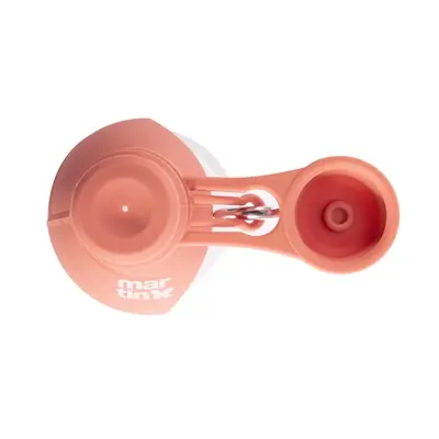 Martin drinkfles met siliconen drinkbak roze 500 ml