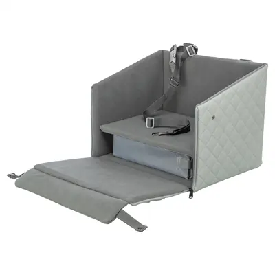 Trixie autostoel hond grijs 41 x 28,5 x 32 cm – honden tot 10 kg