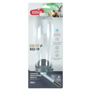 Zolux Cosy+ drinkfles Top knaagdier 500 ml – van bovenaf te vullen, blauw - Afbeelding 4