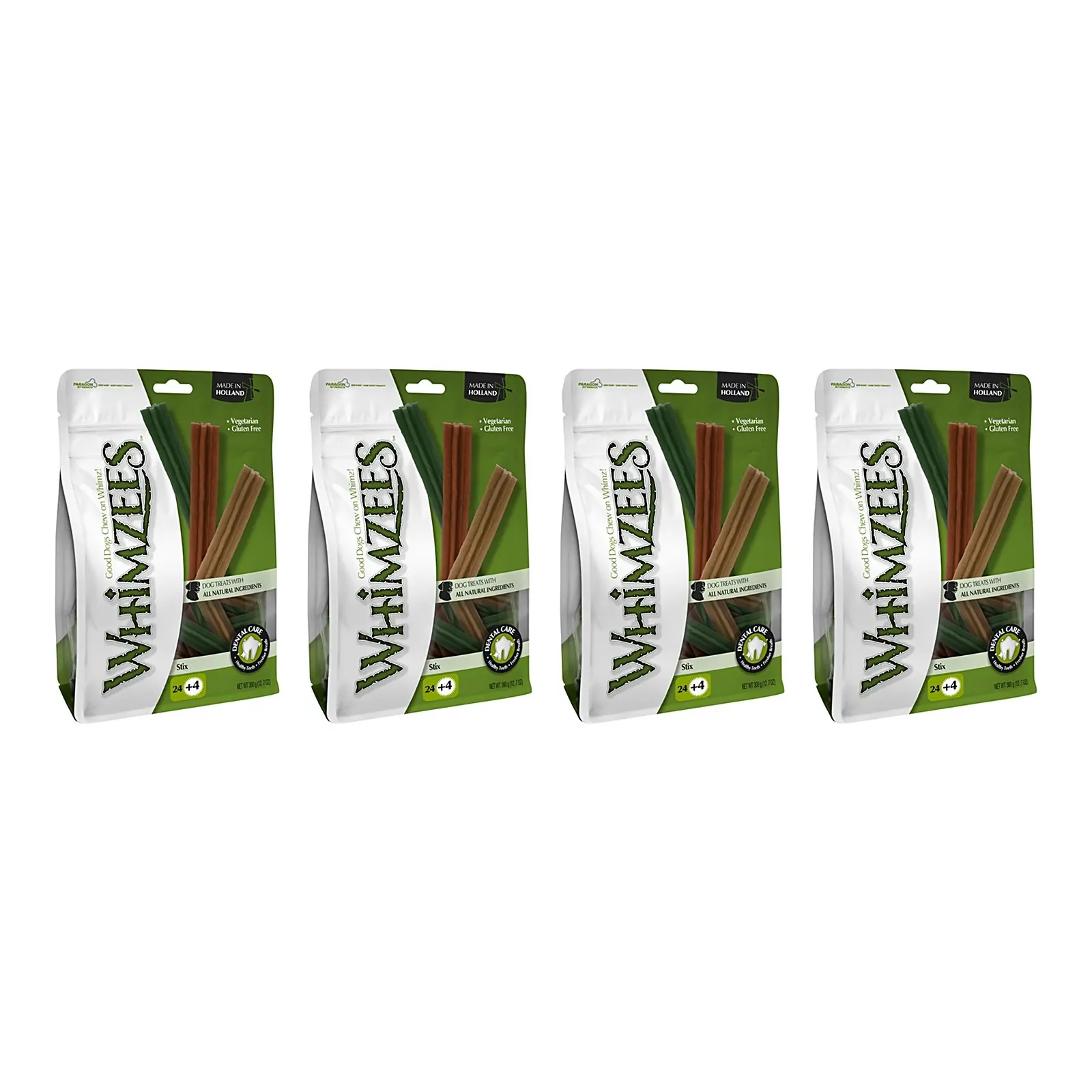Whimzees Stix small 12 cm kauwsnack hond – multipack 4 x 24 stuks - Afbeelding 1