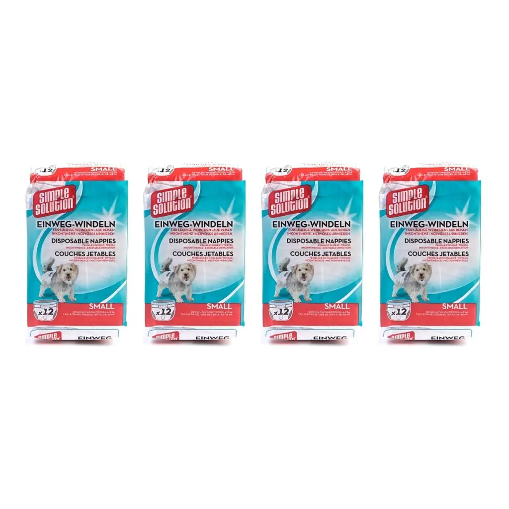 Simple Solution wegwerpluier teefjes S 38-48 cm – multipack 4 x 12 stuks