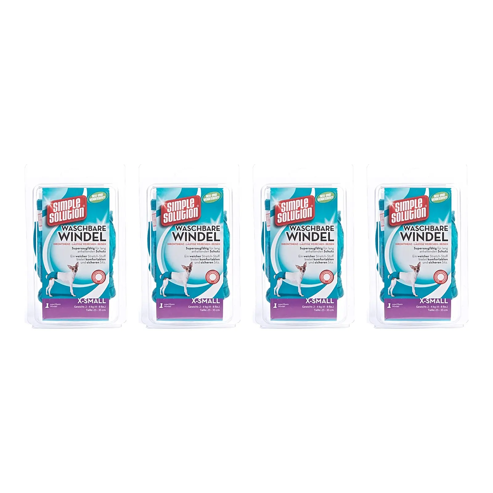 Simple Solution wasbare hondenluier XS taille 25-35 cm – multipack 4 stuks - Afbeelding 1