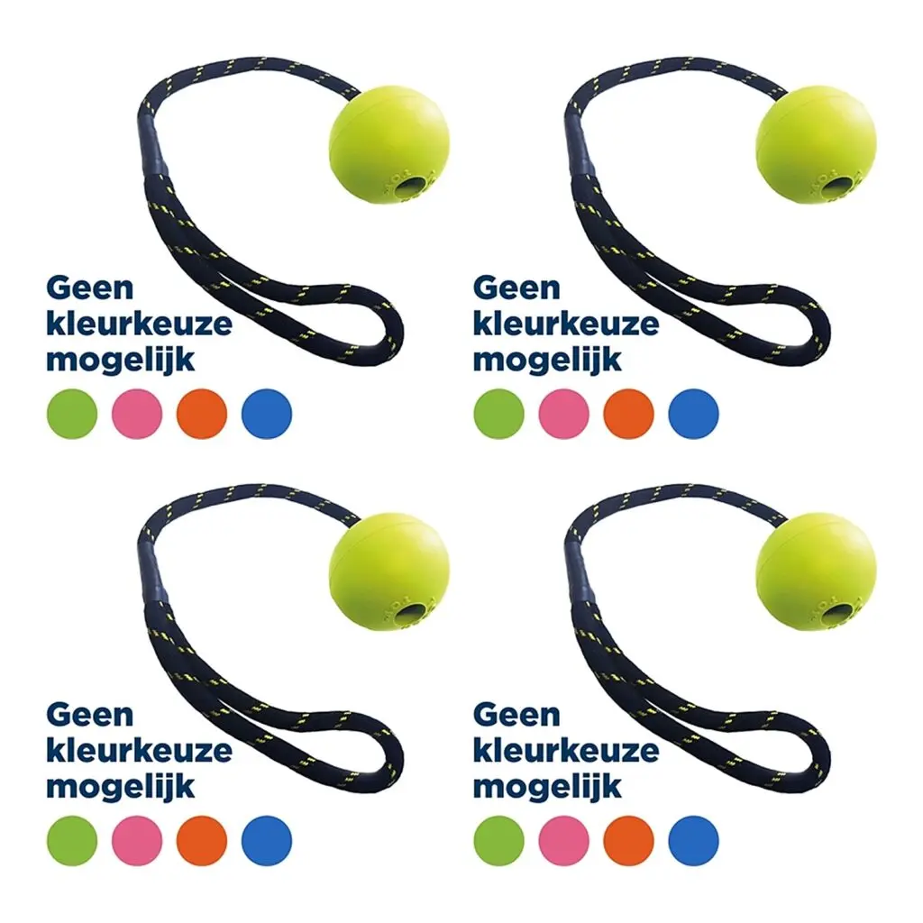 Happy Pet Floater rubber bal aan touw L 32 cm – multipack 4 stuks