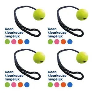 Happy Pet Floater rubber bal aan touw L 32 cm – multipack 4 stuks - Afbeelding 1