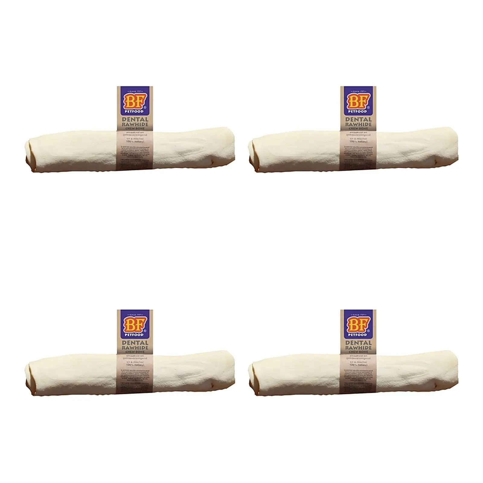 BF Petfood kauwkluif rawhide Large 23-27 cm – multipack 4 stuks - Afbeelding 1