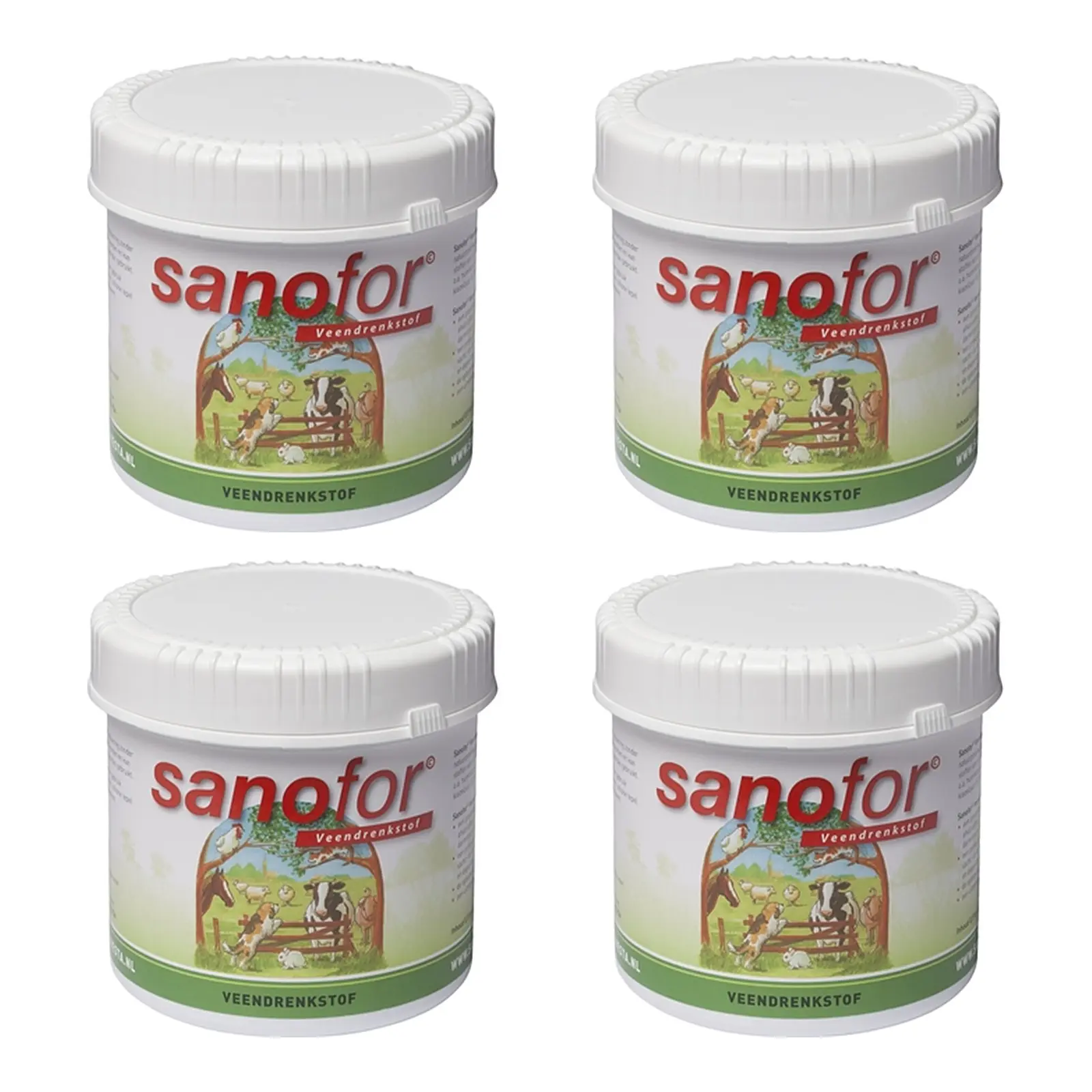 Sanafor Veendrenkstof 500 ml – 4 stuks, mineralen voor honden (multipack) - Afbeelding 1