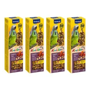 Vitakraft papegaai kracker fruit en noot 2 in 1 – multipack 4 x 2 stuks - Afbeelding 1