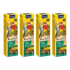 Vitakraft valkparkiet kracker honing 2 in 1 – multipack 4 x 2 stuks - Afbeelding 1