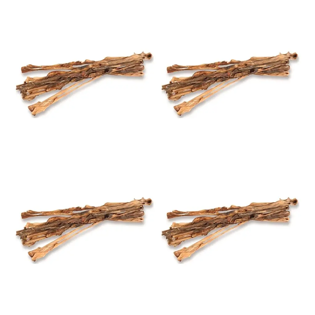 Petsnack kauwstaaf runderkophuid 65 cm – multipack 4 stuks