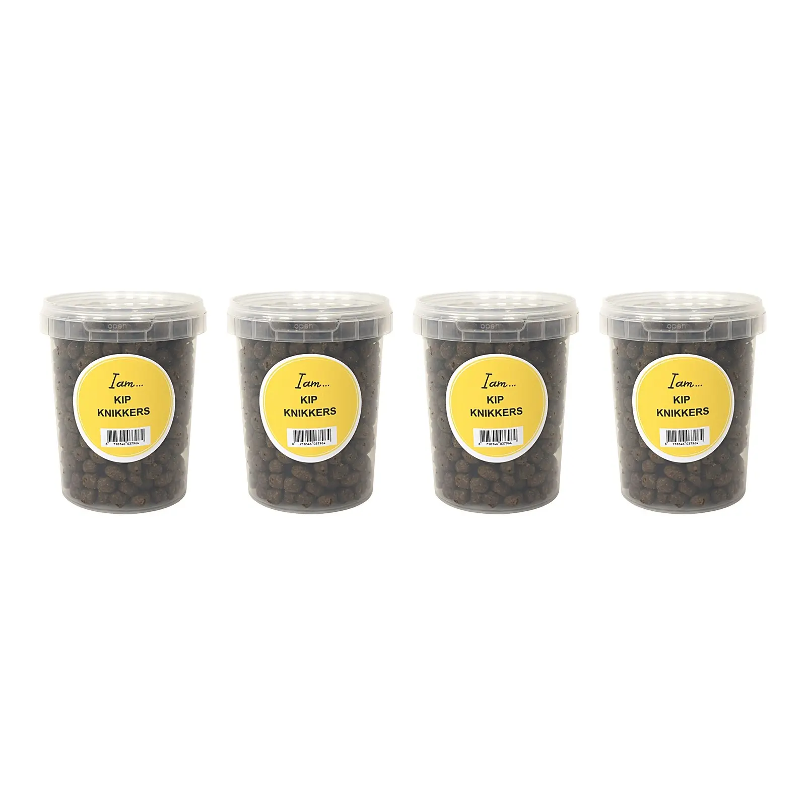 I Am kipknikkers hondensnack 300 g emmer – multipack 4 stuks - Afbeelding 1
