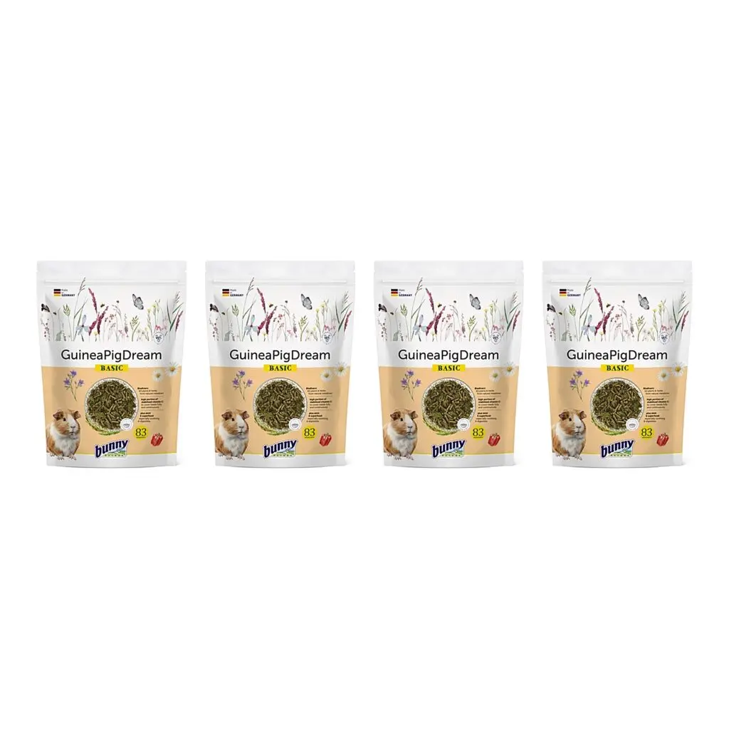 Bunny Nature Caviadroom Basic caviavoer 1,5 kg – 4 stuks, 42 planten (multipack)