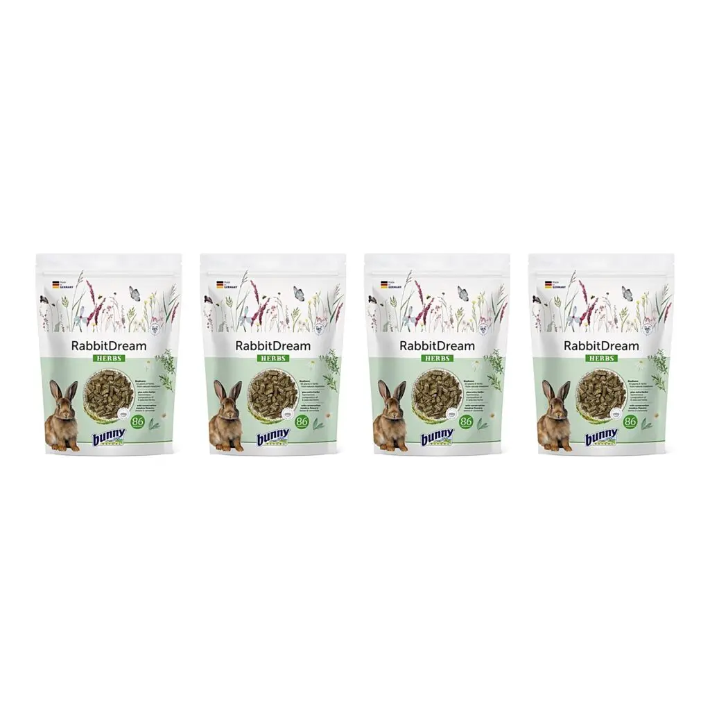 Bunny Nature Konijnendroom Herbs konijnenvoer 1,5 kg – multipack 4 stuks
