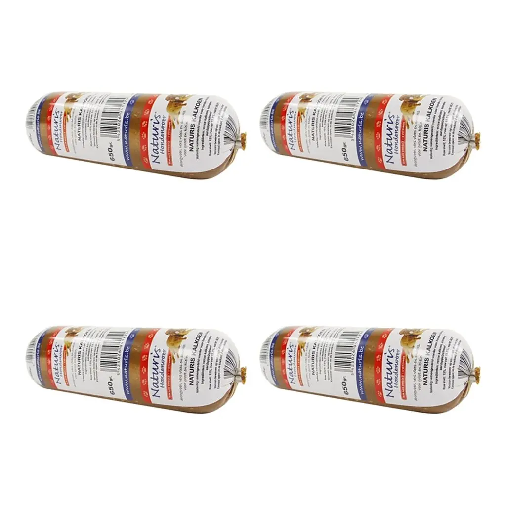 Naturis houdbaar hondenvoer kalkoen 650 g – multipack 4 stuks