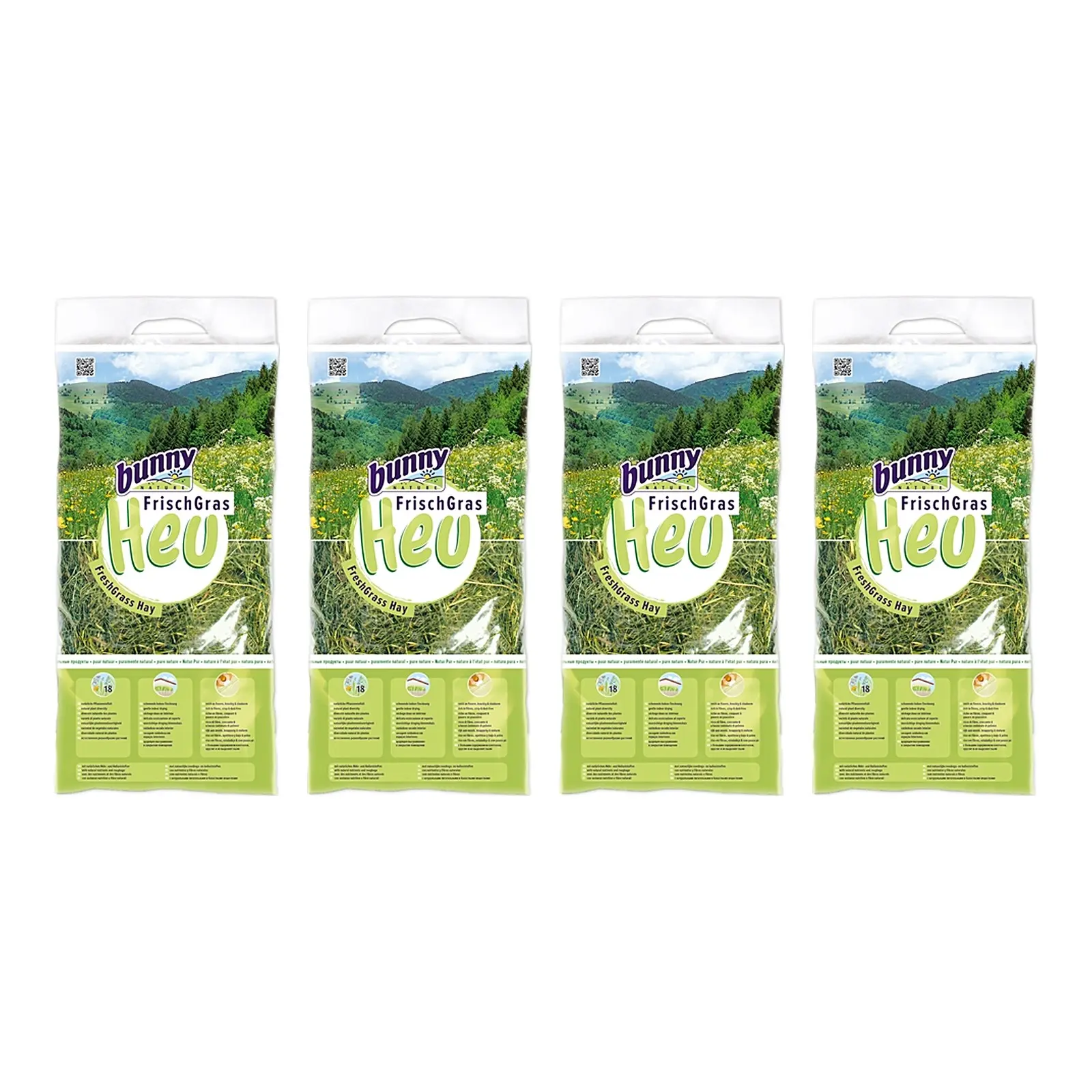 Bunny Nature vers gras hooi 3 kg – multipack 4 stuks - Afbeelding 1