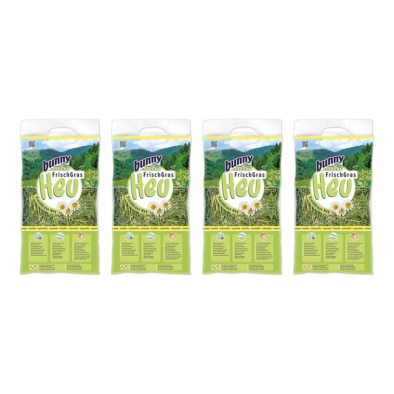 Bunny Nature vers gras hooi met kamille 500 g – multipack 4 stuks - Afbeelding 1