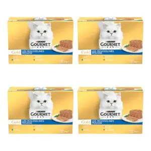 Gourmet Gold kattenvoer mousse kip 85 g – multipack 4 x 12 stuks - Afbeelding 1