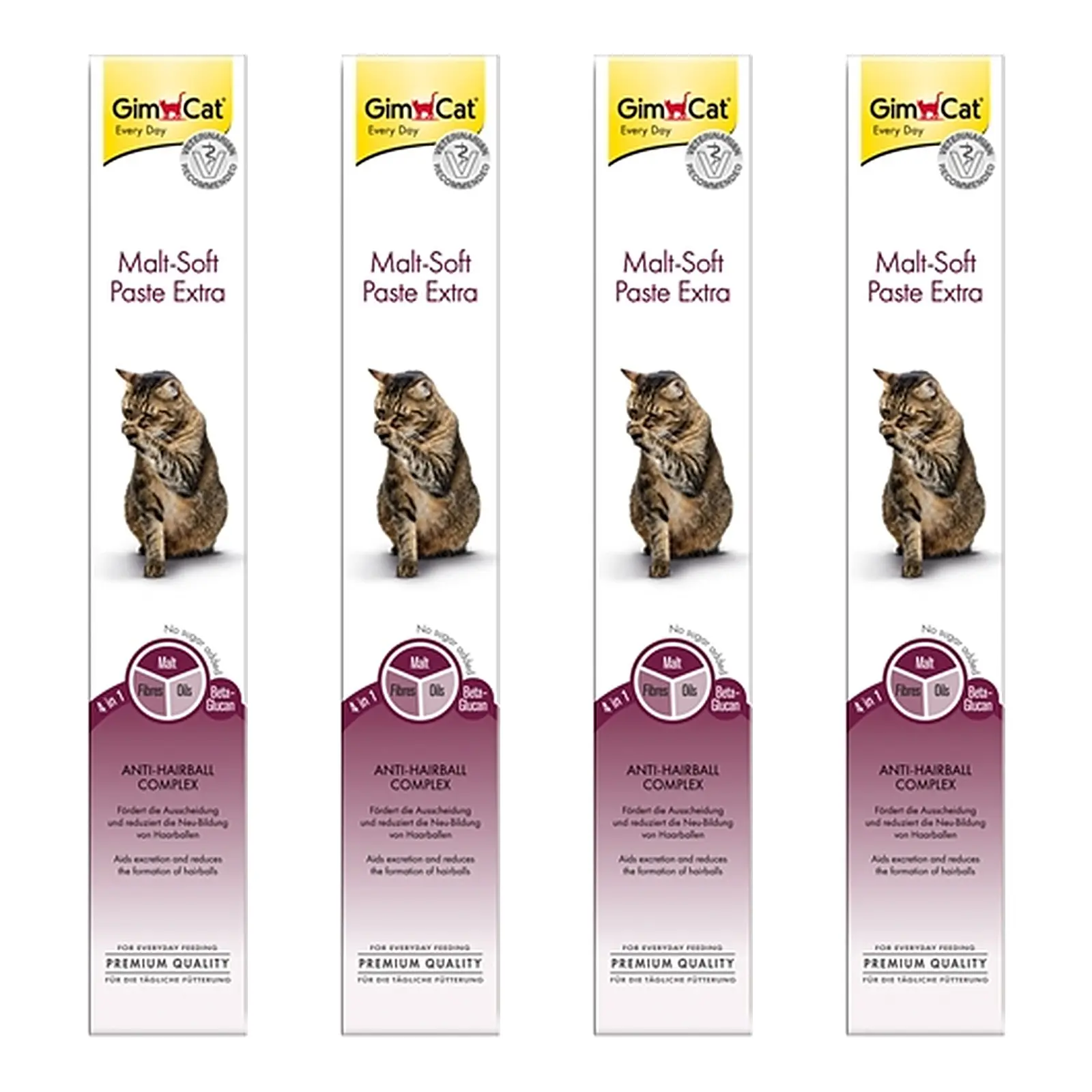 Gimcat haarbalpasta Malt-Soft Extra 100 g – multipack 4 stuks - Afbeelding 1