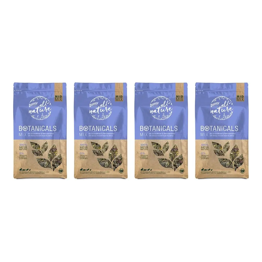 Bunny Nature Midi Mix hibiscus en peterselie 150 g – multipack 4 stuks