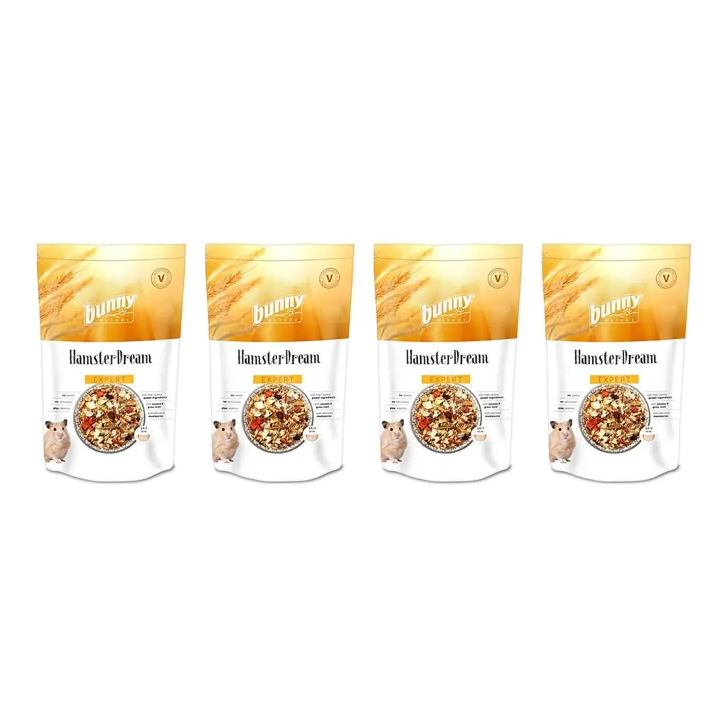 Bunny Nature hamstervoer Hamsterdroom Expert 500 g – multipack 4 stuks