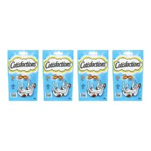 Catisfactions kattensnack krokante zalm 60 g – multipack 4 stuks - Afbeelding 1