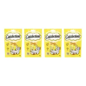 Catisfactions kattensnack krokant met kaas 60 g – multipack 4 stuks - Afbeelding 1
