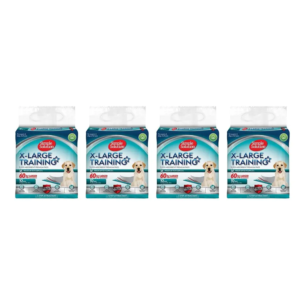 Simple Solution puppy training pads 71 x 76 cm – multipack 4 x 10 stuks