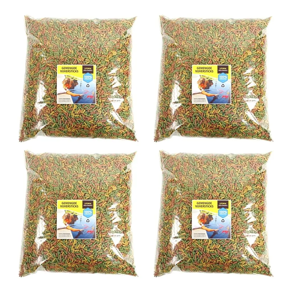 Utopia vijvervoer gemengde vijversticks 1200 g – multipack 4 stuks