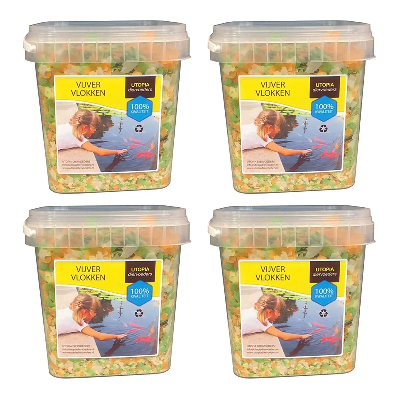 Utopia vijvervlokken 325 g (2,5 l) – multipack 4 stuks - Afbeelding 1