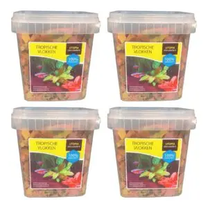 Utopia tropische vlokken visvoer 420 g – eiwitrijk, multipack 4 stuks - Afbeelding 1